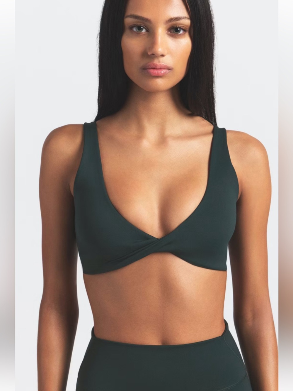 NikeSKIMS NWT Matte Twist Front Bra - Dark Teal